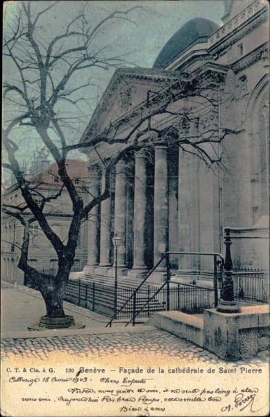 Genève, la cathédrale de Saint Pierre Vorderseite