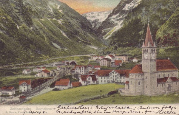 Gotthardbahn, Göschenen