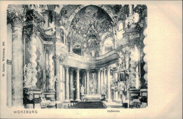 Würzburg/Hofkirche Vorderseite