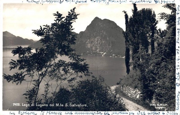 Lago di Lugano col Monte S. Salvatore Vorderseite