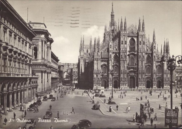Milano, Piazza Duomo Vorderseite