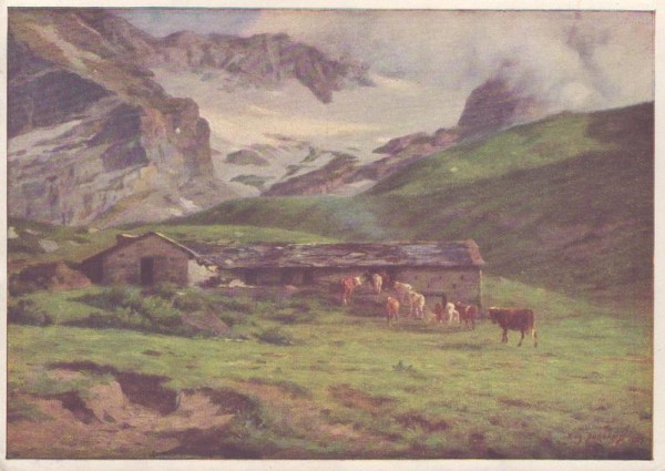 Eugène Burnand, Erinnerung an Anzeindaz Vorderseite