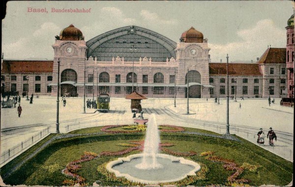 Basel, Bundesbahnhof Vorderseite