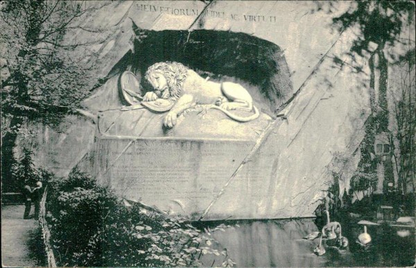 Luzern - Löwendenkmal Vorderseite