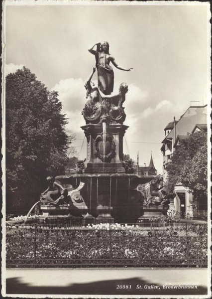 St. Gallen, Broderbrunnen Vorderseite