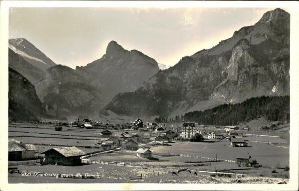 Kandersteg gegen die Gemmi Vorderseite