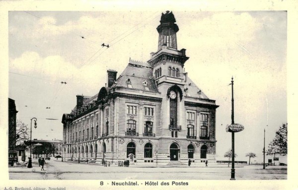 Hôtel des Postes, Neuchâtel Vorderseite
