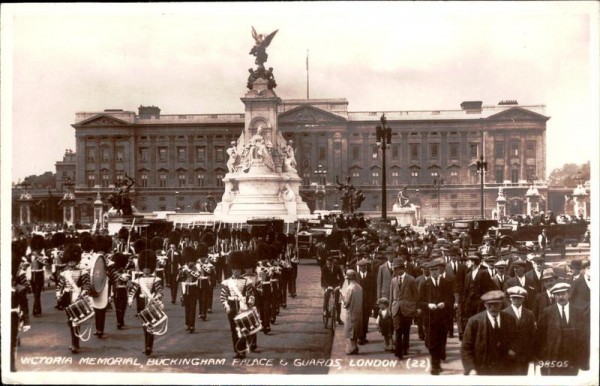 Victoria memorial, Buckingham Palace & Guards, London Vorderseite