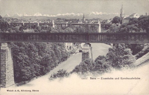 Bern - Eisenbahn und Kornhausbrücke