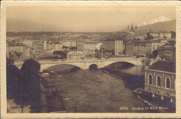 Genève et Mont Blanc