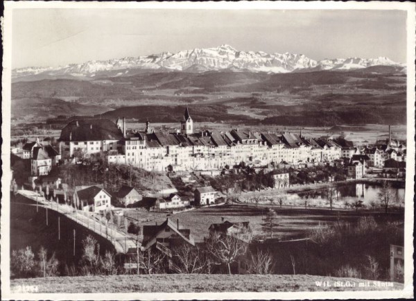 Wil (St.G.) mit Säntis