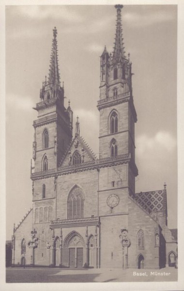 Basel. Münster Vorderseite