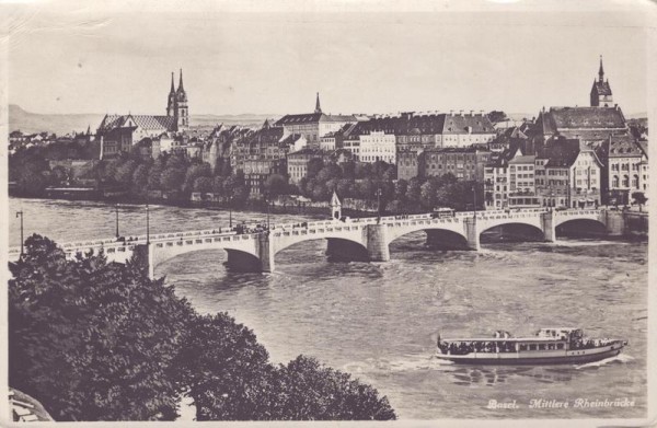 Basel, Rheinbrücke Vorderseite