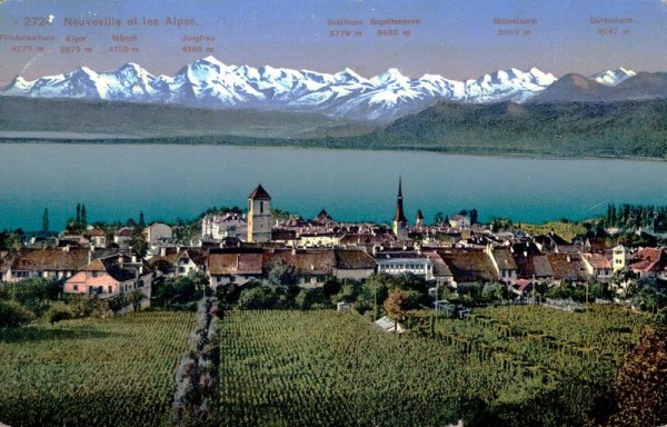 Neuvevill et les Alpes Vorderseite