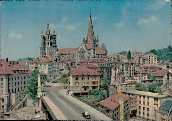 Lausanne, Pont et la Cthedrale Vorderseite
