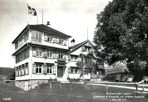 Schwende, Gasthaus & Pension zur frohen Aussicht Vorderseite