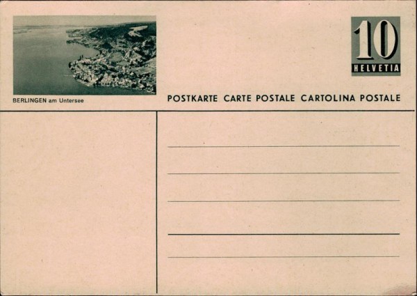 Berlingen, Postkarte Vorderseite