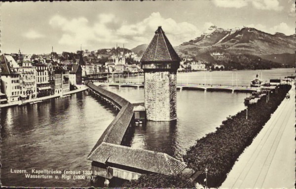 Luzern Kapellbrücke und Wasserturm