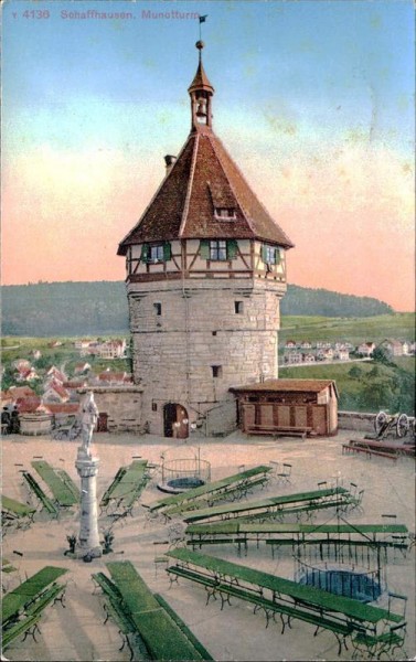 Schaffhausen - Munotturm Vorderseite