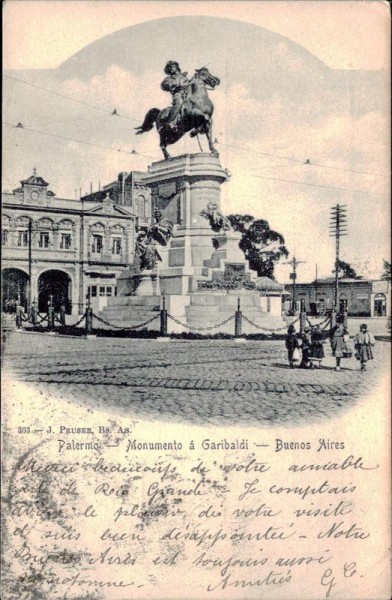 Palermo, Buenos Aires, Monumento a Garibaldi Vorderseite