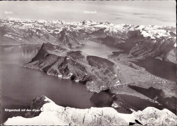 Bürgenstock mit den Alpen