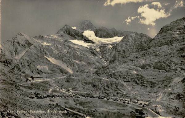 Sustenpass mit Stucklistock Vorderseite