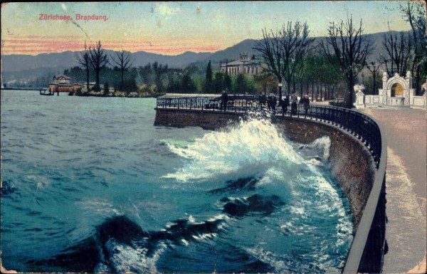 Zürichsee, Brandung Vorderseite