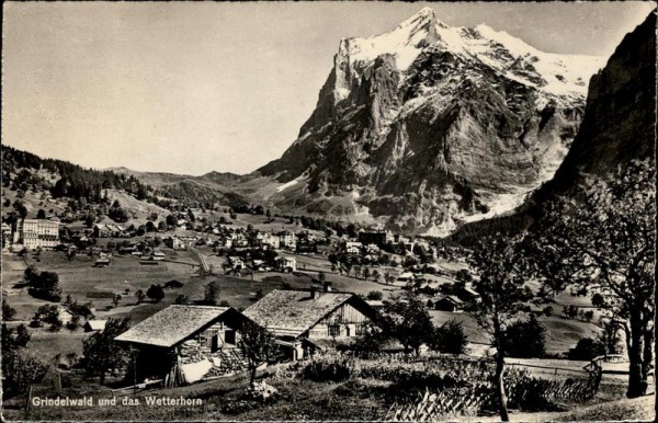 Grindelwald und das Wetterhorn Vorderseite
