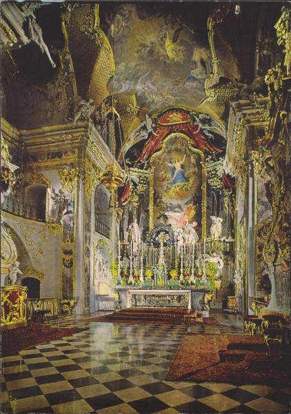 Einsiedeln, Chor der Klosterkirche Vorderseite
