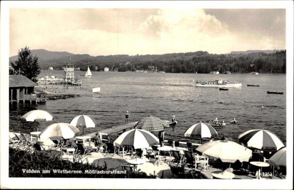 Velden am Wörthersee. Mösslacherstrand Vorderseite