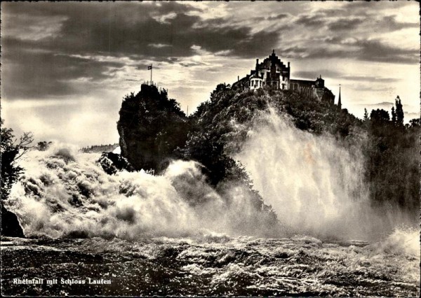 Rheinfall mit Schloss Laufen Vorderseite