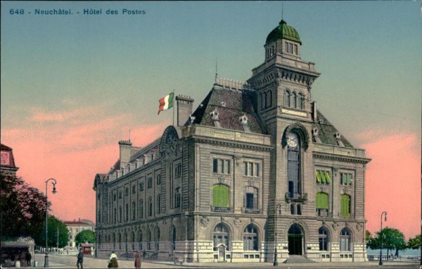 Neuchâtel - Hotel des Postes Vorderseite