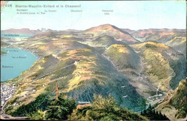 Bienne-Macolin-Evilard et le Chasseral Vorderseite