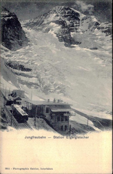 Jungfraubahn, Station Eigergletscher Vorderseite