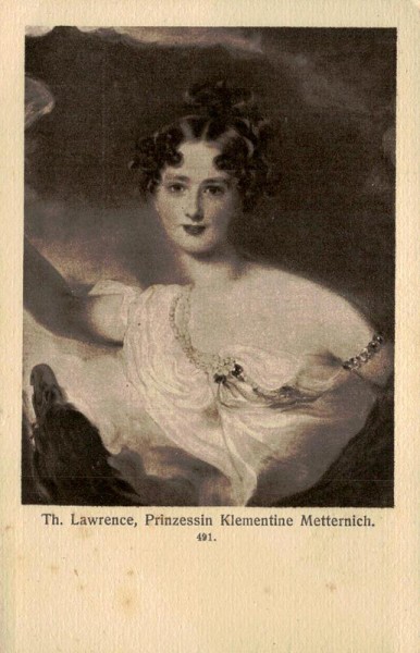 Prinzessin Klementine Metternich, Th. Lawrence Vorderseite