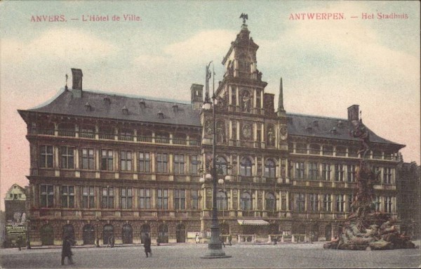 Anvers, l'Hôtel de Ville, Antwerpen