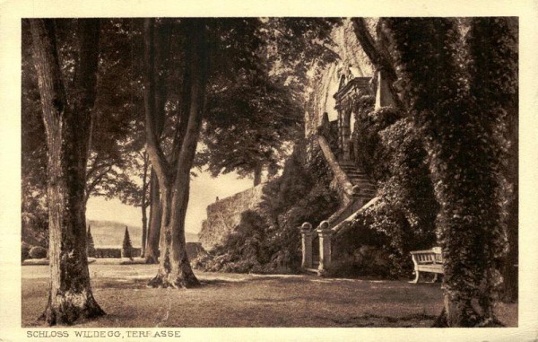 Schloss Wildegg, Terrasse Vorderseite
