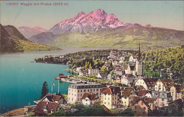 Weggis mit Pilatus