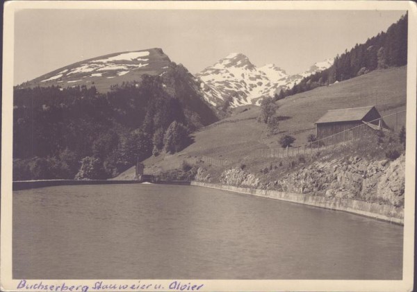 Buchs, Buchserberg, Stauweiher und Alvier Vorderseite