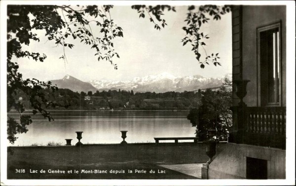 Lac de Genève et le Mont-Blanc depuis la Perle du Lac Vorderseite