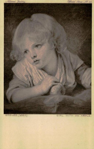 Girl with an Apple, Greuze Vorderseite