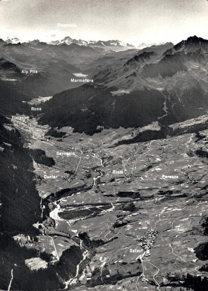 Oberhalbstein gegen Marmorera und Julier Vorderseite
