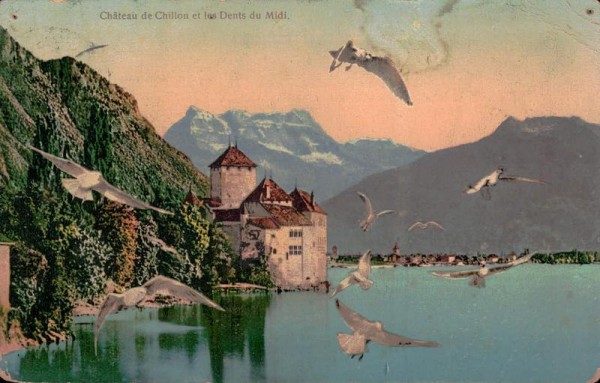 Chateau du Chillion et le dents du Midi Vorderseite