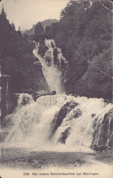 Der untere Reichenbachfall bei Meiringen