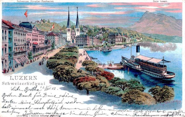 Luzern, Schweizerhofquai Vorderseite
