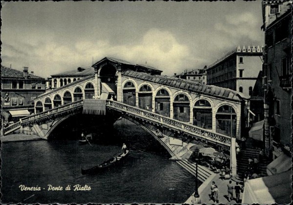 Venedig - Die Rialto Brücke Vorderseite
