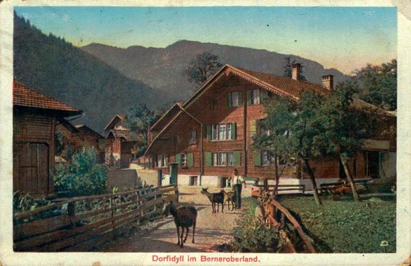 Dorfidyll im Berneroberland Vorderseite