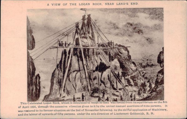 Logan Rock, near land's end Vorderseite