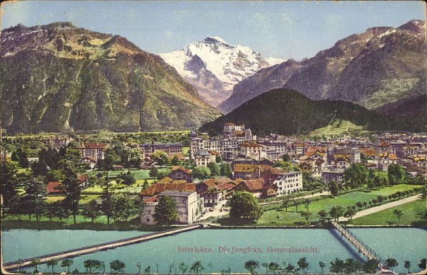 Interlaken, die Jungfrau, Generalansicht