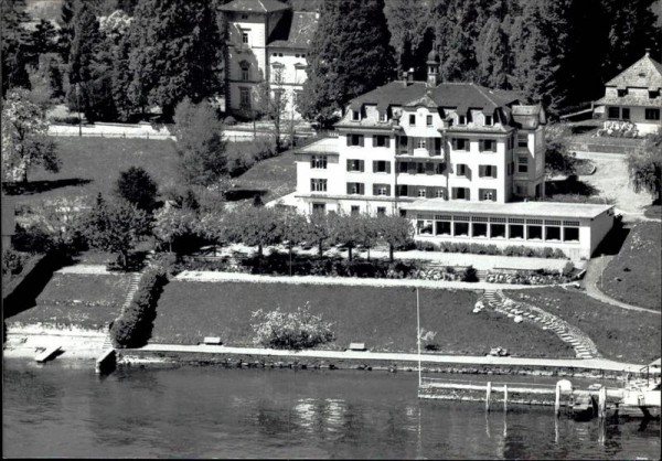 Luzern, Hotel Kastanienbaum, Flugaufnahme Vorderseite